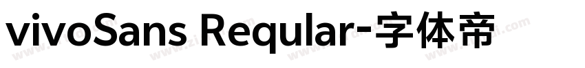 vivoSans Reqular字体转换